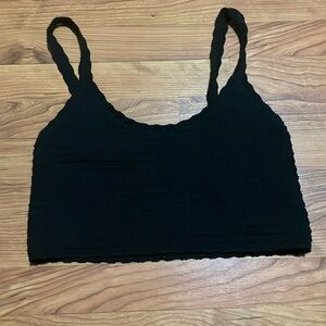 Aerie Cropped Crochet Tank Top